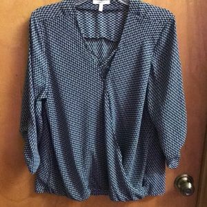 Maurices boulson style crossover blouse sz Large